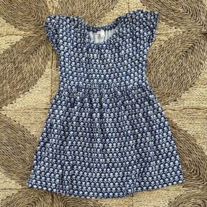 Crewcuts Navy and White Floral Dress